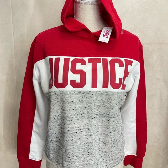 NWT Justice girl pullover/hoodie - Picture 1 of 3